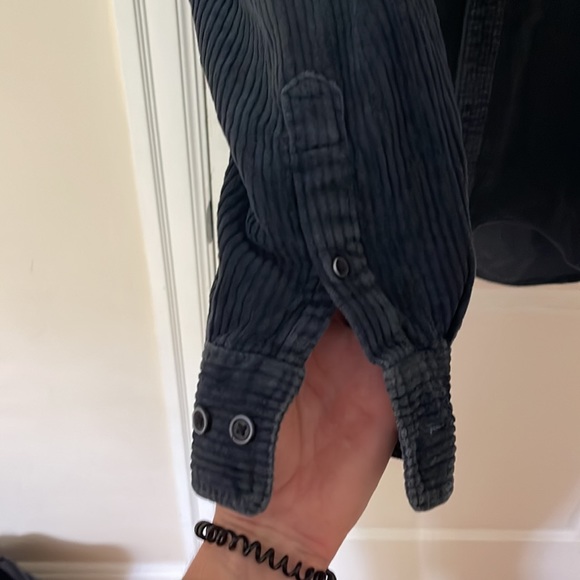 Navy Blue Corduroy Button-up/Jacket - Picture 5 of 5